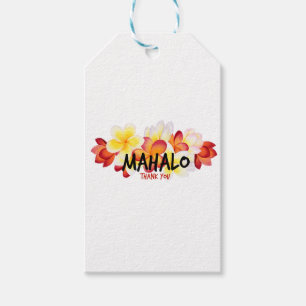 Mahalo Plumeria Gift Tags