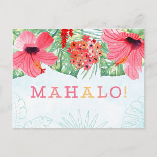 mahalo thank you card, mahalo card