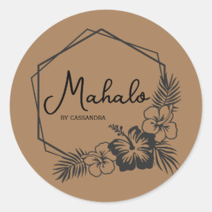 Mahalo thank you customisable Hawaiian  sticker