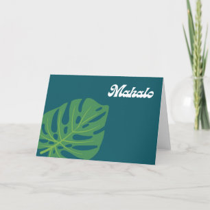 Mahalo Thank You Hawaii Hawaiian Island Greeting Card