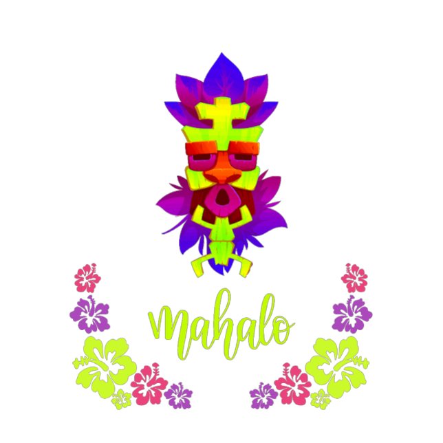 Mahalo Tiki Style T-Shirt (Creator Uploaded)