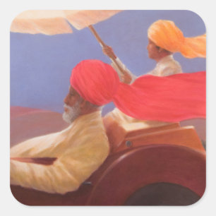 Maharaja at Speed 2010 Square Sticker