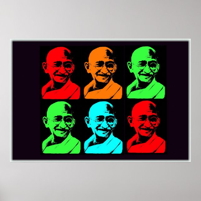 Mahatma Gandhi Collage Poster (Front)