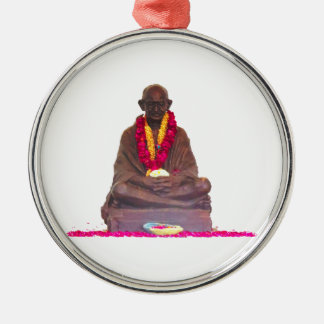 Mahatma GANDHI Father of Nation India Metal Ornament