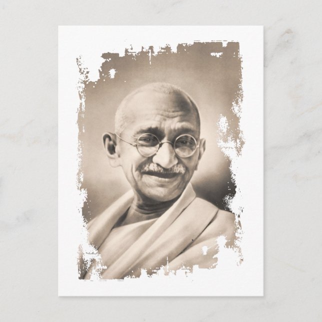 Mahatma Gandhi Gift Postcard (Front)