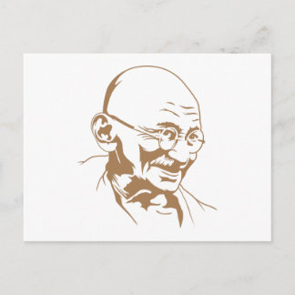 Mahatma Gandhi Portrait Postcard