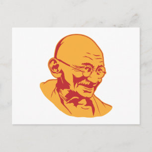 Mahatma Gandhi Portrait Postcard