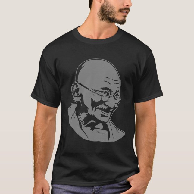 Mahatma Gandhi Portrait T-Shirt (Front)