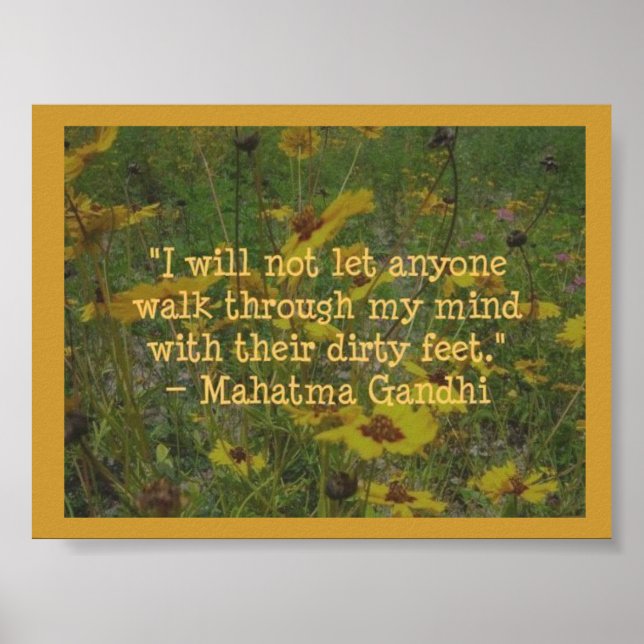 Mahatma Gandhi Poster (Front)