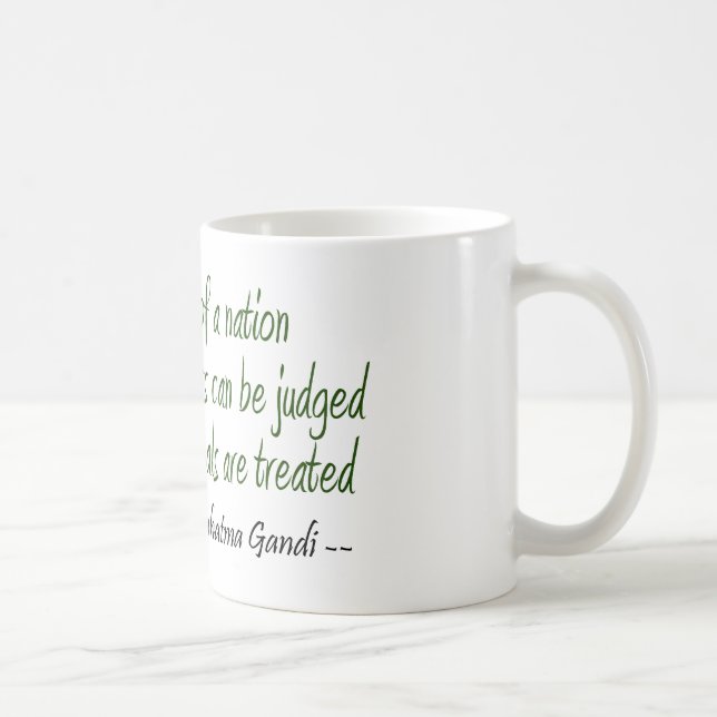 Mahatma Gandhi Quote Coffee Mug (Right)