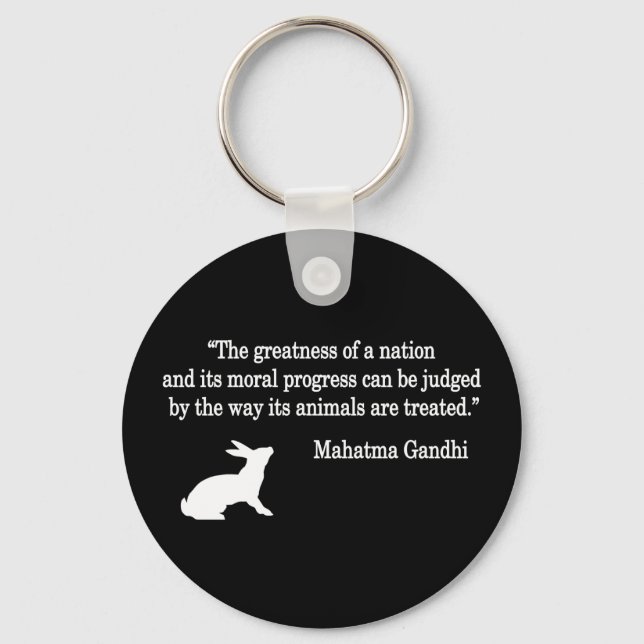 Mahatma Gandhi Quote Collection Key Ring (Front)