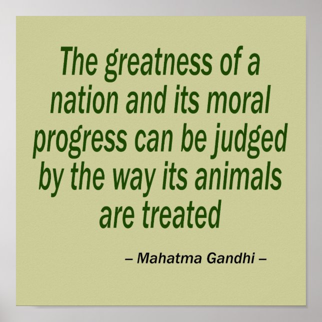 Mahatma Gandhi Quote Poster (Front)