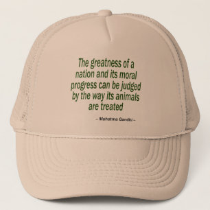 Mahatma Gandhi Quote Trucker Hat