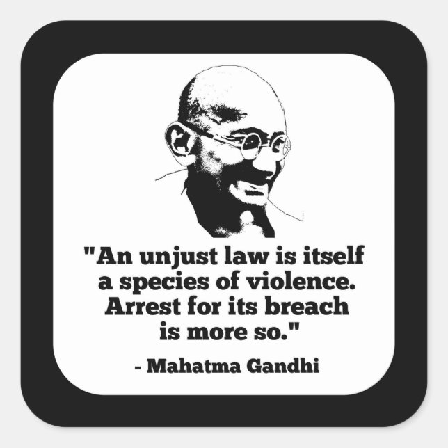 Mahatma Gandhi sticker (Front)