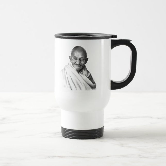 Mahatma Gandhi Travel Mug (Right)