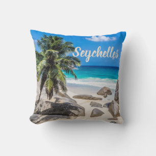 Mahe Seychelles Carana Beach gift Cushion