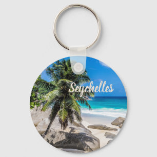 Mahe Seychelles Carana Beach gift Key Ring