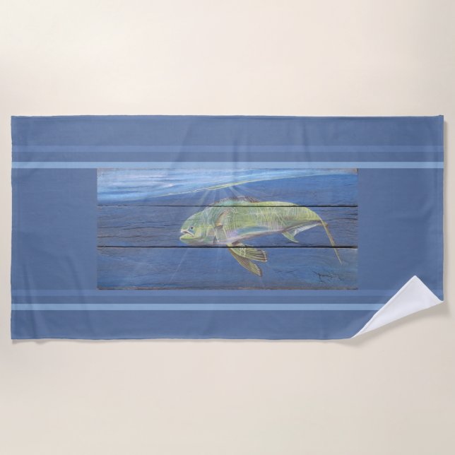Mahi Mahi Beach Towel (Front)