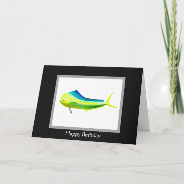 Mahi Mahi fish logo Card (Front)