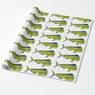 Mahi Mahi fish wrapping paper