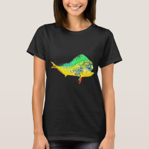Mahi Mahi Watercolor Dolphin fish T-Shirt