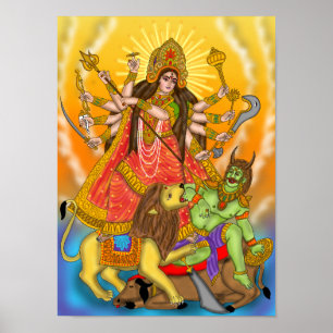 Mahishasur Mardini Durga Poster