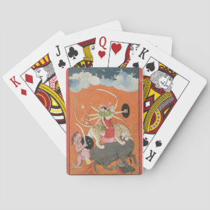 'Mahishasuramardini', from the 'Devimahatmya of Ma Playing Cards