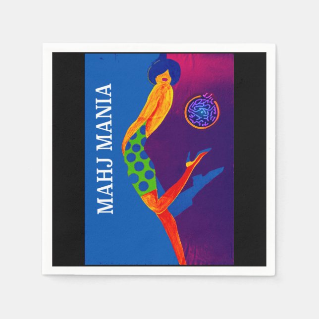 Mahj Mania Napkins (Front)