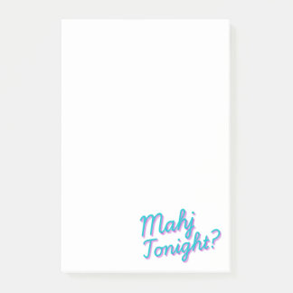 Mahj Tonight post its for friends Post-it Notes