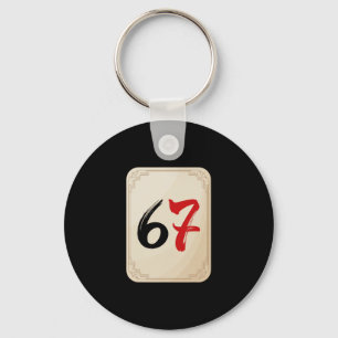 Mahjong 6 And 7 Matching 67 Mahjongs Group Costume Key Ring