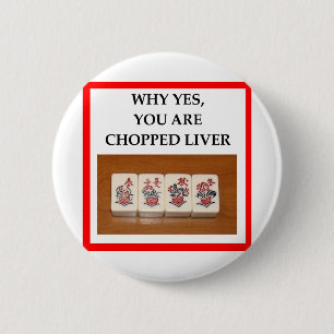 MAHJONG 6 CM ROUND BADGE