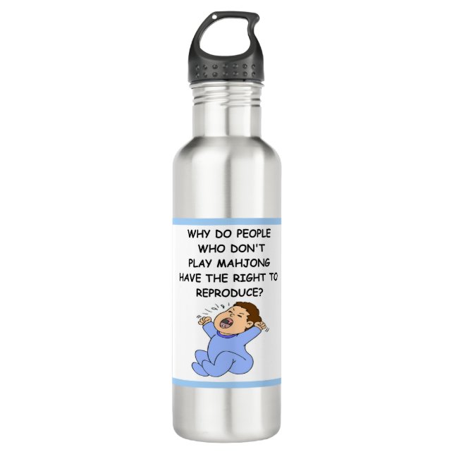 MAHJONG 710 ML WATER BOTTLE (Front)
