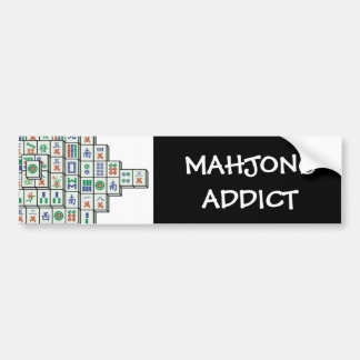 MAHJONG ADDICT BUMPER STICKER