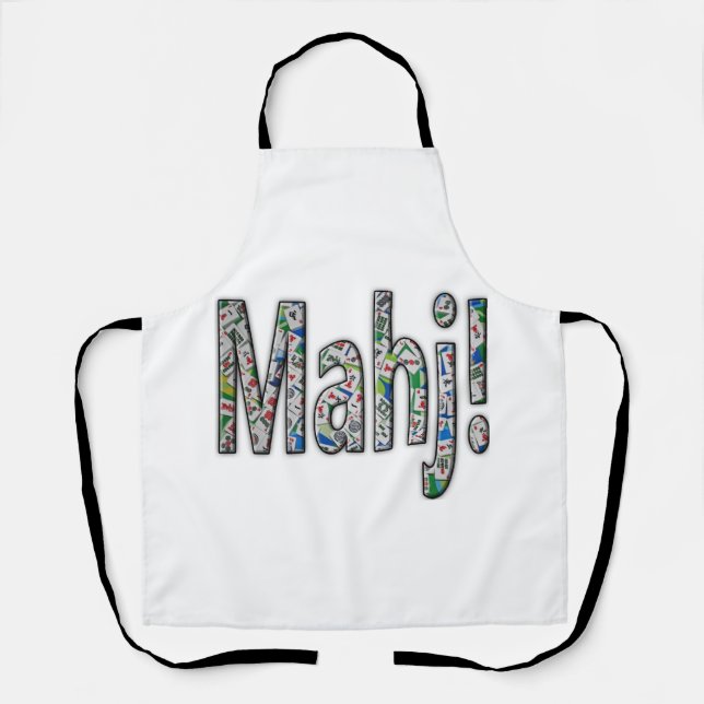Mahjong Apron - Mahj! (Front)