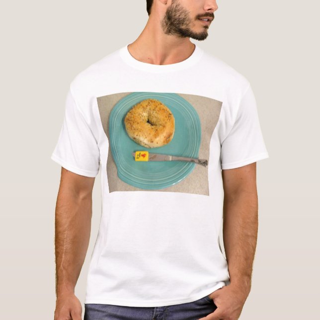 Mahjong Bagel Breakfast T-Shirt (Front)