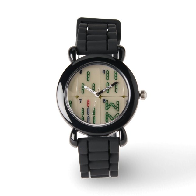 Mahjong bamboo tile watch (Front)
