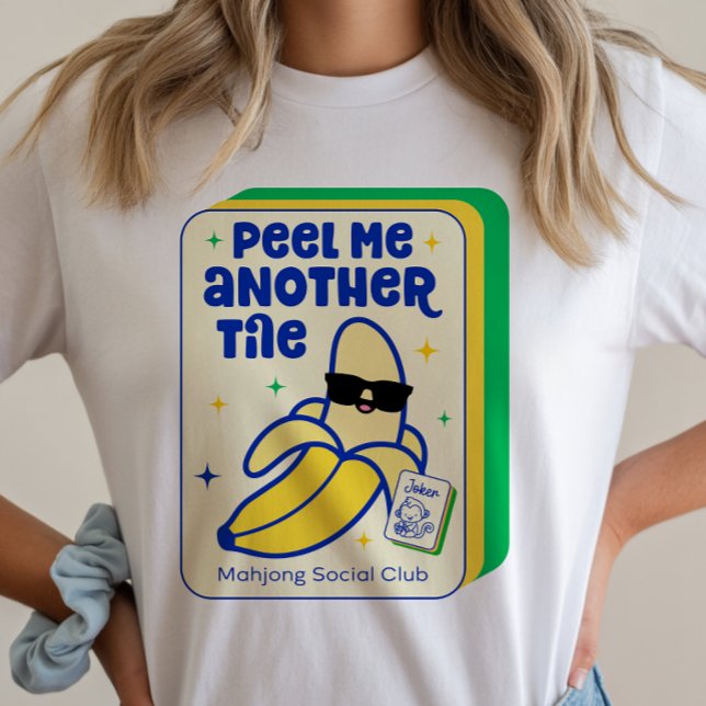 Mahjong Banana Game Tile T-Shirt (Creator Uploaded)