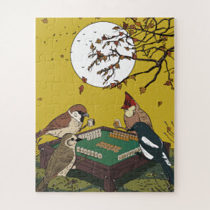 Mahjong birds playing Game  Jigsaw Puzzle