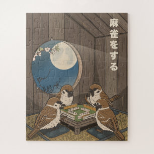 Mahjong birds playing Game  Jigsaw Puzzle