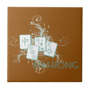 mahjong blue tile