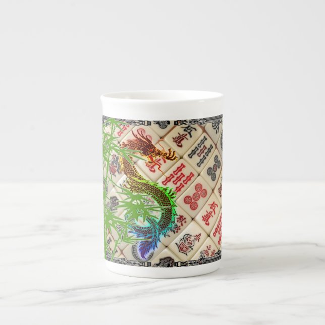 Mahjong Bone China Mug (Front)