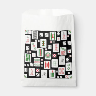 Mahjong cards game dice  favour bag