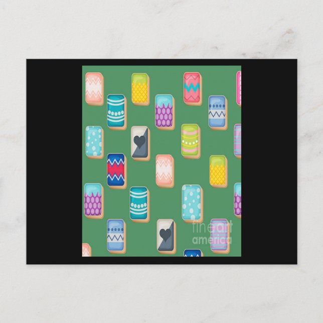 Mahjong Cards Line Set Colour (Front)