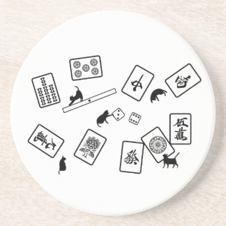 Mahjong Cat mahjong cat Coaster