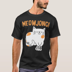 Mahjong Cat Player Board Game MahJongg China Solit T-Shirt
