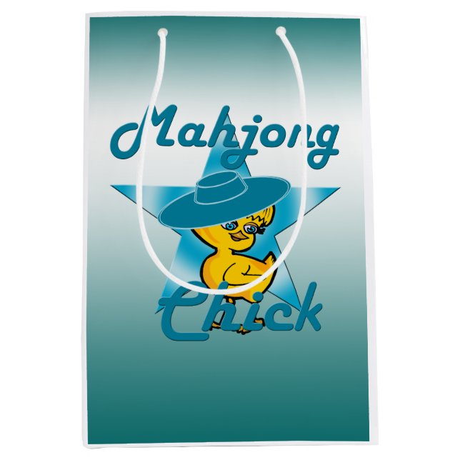 Mahjong Chick #7 Medium Gift Bag (Front)