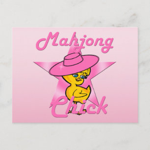 Mahjong Chick #8 Postcard