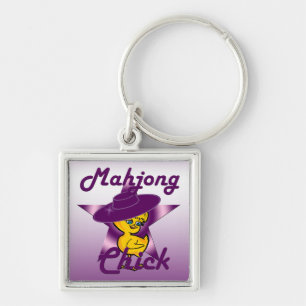 Mahjong Chick #9 Key Ring