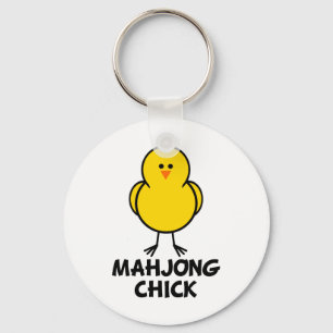 Mahjong Chick Key Ring