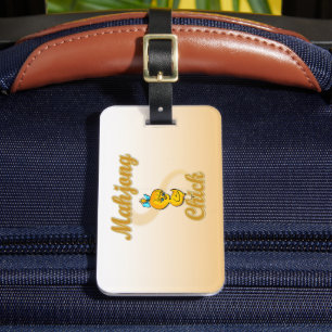 Mahjong Chick Luggage Tag